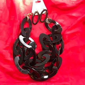 Earrings and necklaces